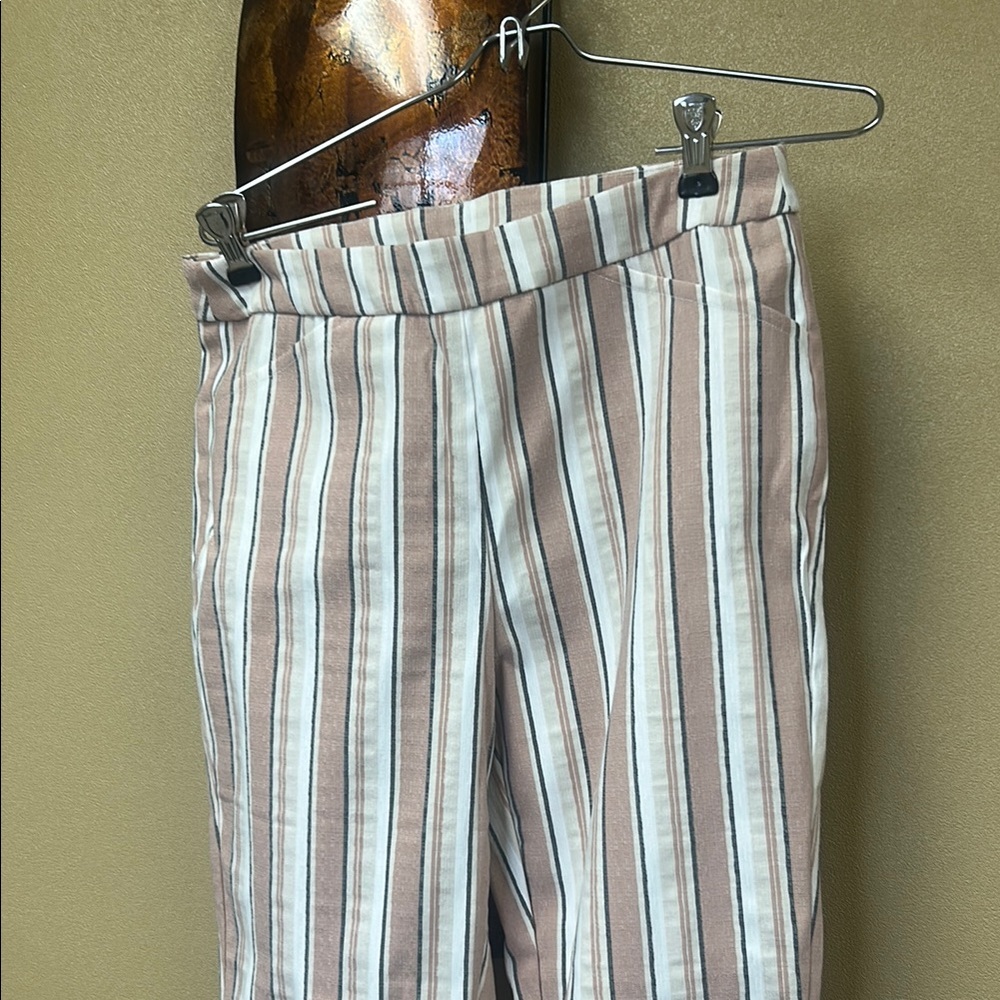 Tribal Tan and White Striped Chinos for Summer